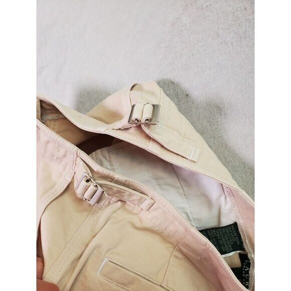 Lauren Ralph Lauren Shorts Womens Size 8 Tan 100% Cotton Pockets Flat Front Slit - Picture 7 of 7